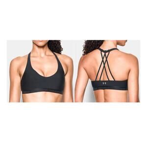 Under Armour | Low Strappy Sports Bra Size S Black